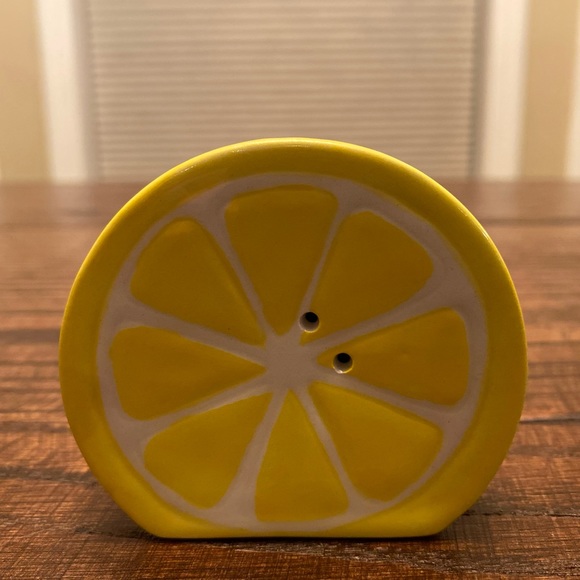 Lemon Slices Salt & Pepper Shaker Set, Lemon Salt & Pepper Shakers, Ceramic - Picture 11 of 14